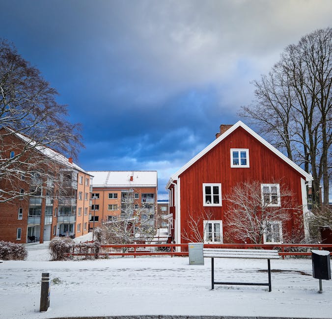 Winter-lit gathering space prepared for the next event